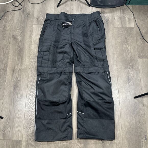 NWT Xelement CF-991493 Men’s 46x31 Motorcycle Racing Black Pants X-Armor Protect - Picture 2 of 8
